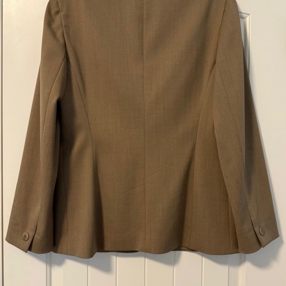 Lafayette 148 New York Brown Wool Blend Lined‎ Blazer Business Work Size 10 - Picture 4 of 10